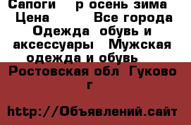 Сапоги 35 р.осень-зима  › Цена ­ 700 - Все города Одежда, обувь и аксессуары » Мужская одежда и обувь   . Ростовская обл.,Гуково г.